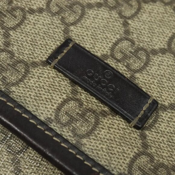 GUCCI GG Supreme Shoulder Bag PVC Beige Silver 223666 Auth ep10673 - Picture 10 of 16